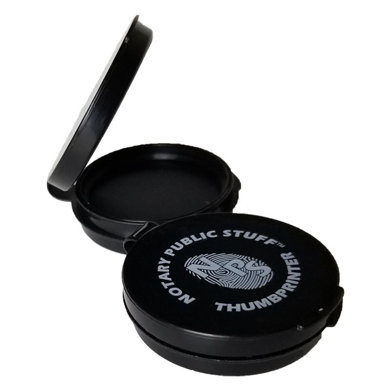 This inkless fingerprint pad is specially formulated to not leave ink residue on skin or clothes. Makes 1,500 imprints. Ships quick!