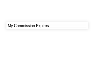 This Notary Commission Stamp stamp will bring convenience & professionalism to any official document. 3 mounts options.