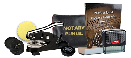 This Texas notary pro kit, meets all state requirements & is available on 5 mount choices with rectangle stamp, & seven other items with options to choose from.
