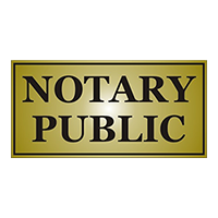 This stock notary sign is 4" x 8" and is engraved with Notary Public. Available in 5 plate colors. Ships quick!
