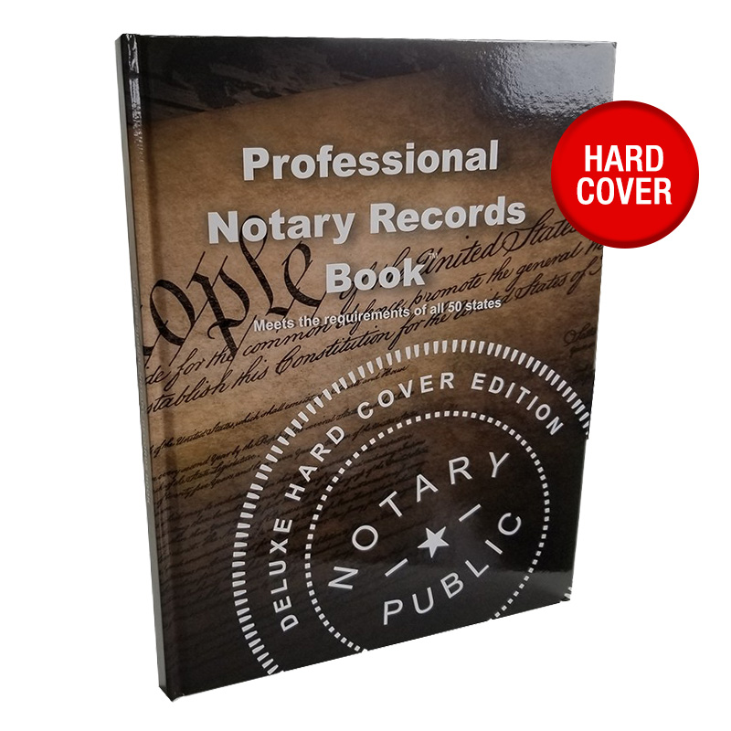This hardcover Notary Record Book holds 492 entries and adheres to all 50 states regulations. Ships quick!
