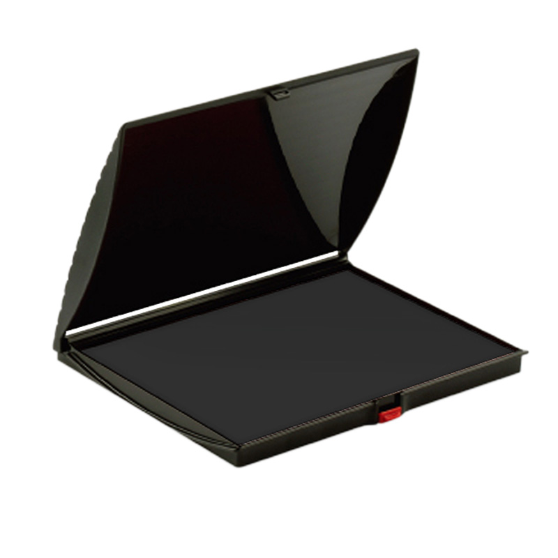 This stamp pad is a water-based ink available in black ink color. Lasts for thousands of stamp impressions and is re-inkable. Ships quick!